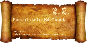 Mermelstein Róbert névjegykártya